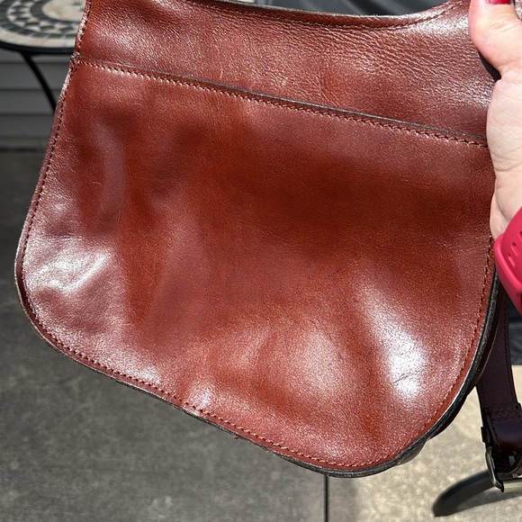 Patricia Nash Vintage Veg Tan Collection London Saddle Bag British Tan - Picture 5 of 13